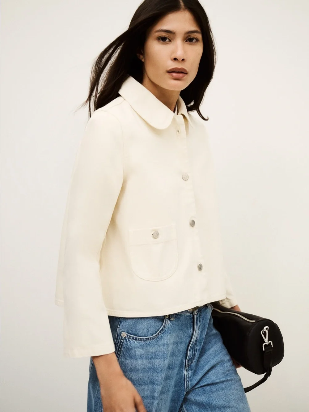 ba&sh etiny white jacket